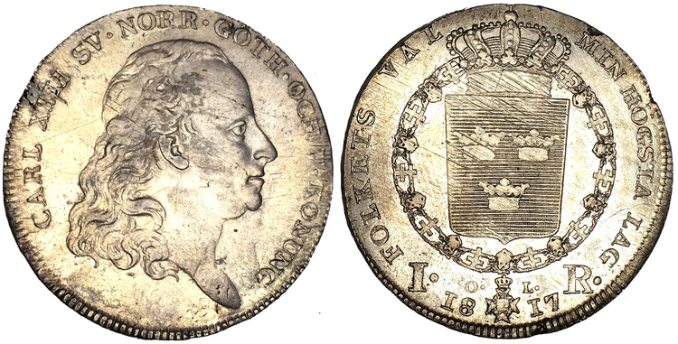 Sverige, Karl XIII 1809-1818, Silverriksdaler 1817