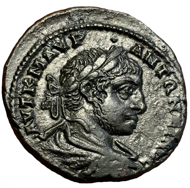 Romerska riket, Elagabalus 218-222 e.Kr Bronsmynt - MINT STATE