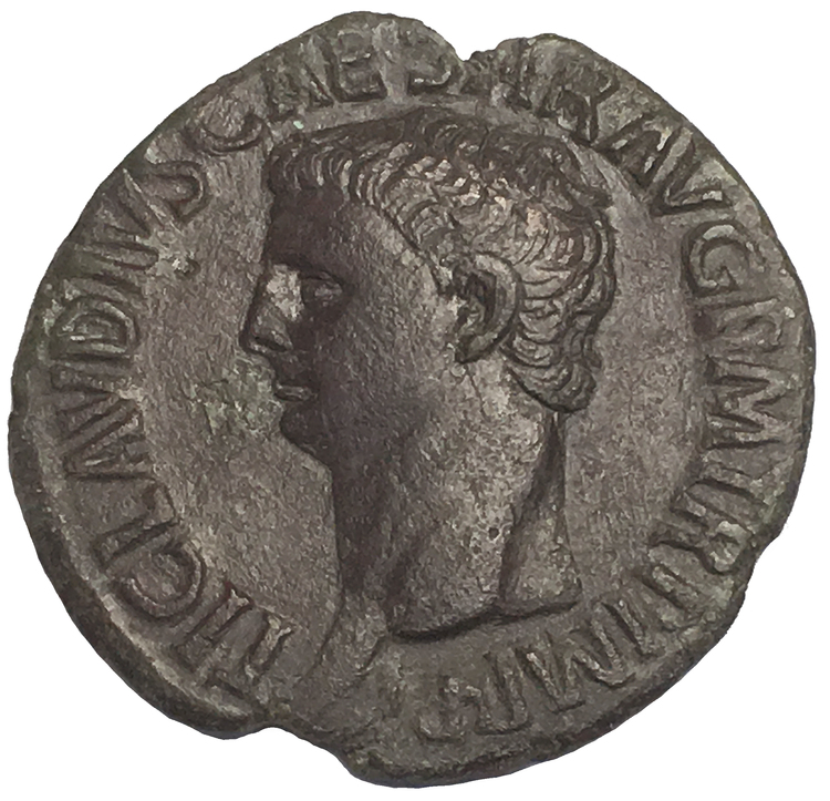 Romerska Riket, Claudius 41-54 e.Kr. Ass - TILLTALANDE SKARPT PORTRÄTT