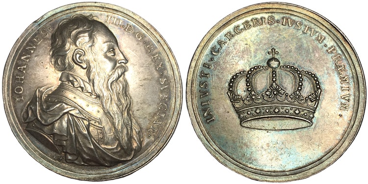 Johan III tillträder regeringen 1568 - graverad av Arvid Karlsteen