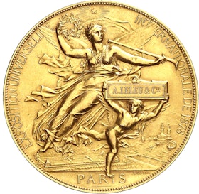 Världsutställningen i Paris 1878 - Stor guldmedalj - RR - Mycket Sällsynt graverad av J.C. Chaplain