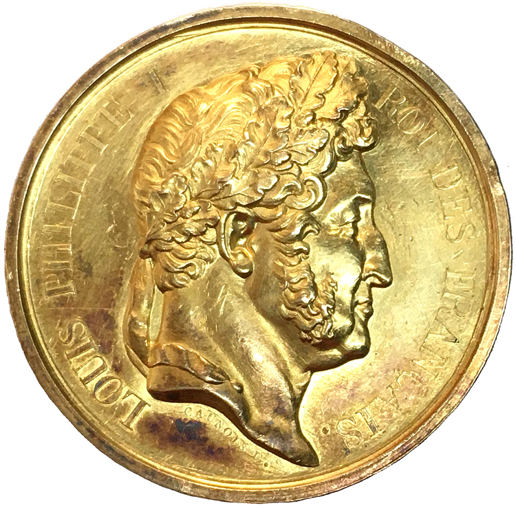 Frankrike, Louis Philippe 1830-1848, Kunglig belöningsmedalj i guld RR