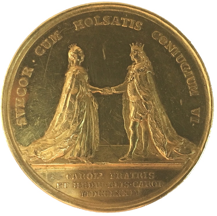 Sverige, Gustav III 1771-1792, Guldmedalj 1774 i 22-dukaters vikt - XR - Enda kända exemplaret i privat ägo