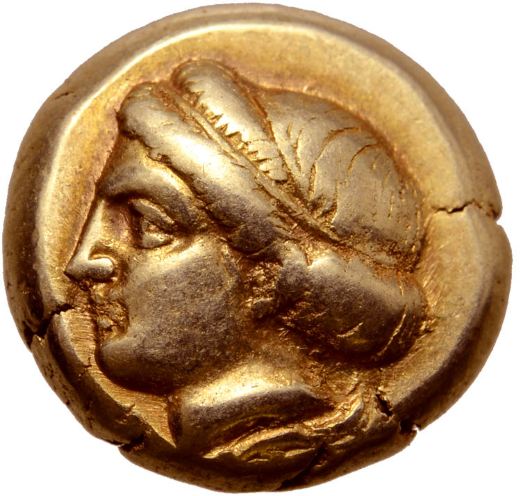Ionien, Phokaia, Hekte i guld, ca 478-387 f.Kr.  - VACKER KVALITET