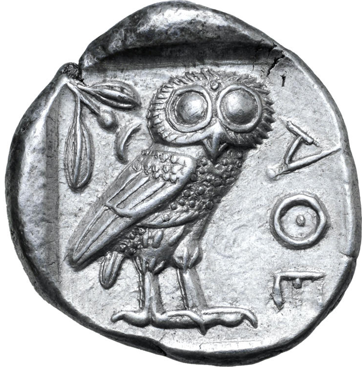 Attika, Aten, Tetradrachm 454-404 f.Kr - MYCKET VACKERT SKICK