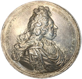 BRAUNSCHWEIG & LÜNEBURG, Ernst August, 1679-1698 - medalj till begravningen 1698 XR av Arvid Karlsteen