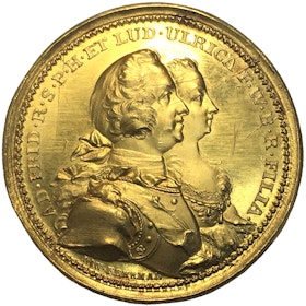 Adolf Fredrik - 10 dukater 1748 - Guldmedalj - UNIK i privat ägo - Pris på förfrågan!