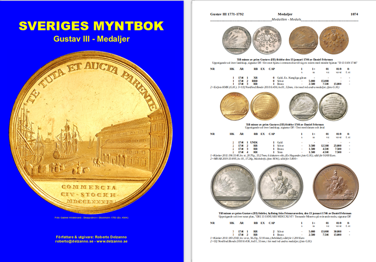 SVERIGES MYNTBOK 995-2022 - Värderingskatalog med inventering och statistik - 2 delar totalt 1320 sidor - Vinnare av IAPN:s "Book Prize" för bästa myntbok i världen 2021!