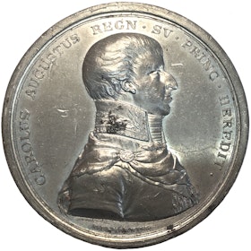 Kronprinsen Karl Augusts död på Qvidinge hed i skåne den 28 maj 1810 av Carl Enhörning  - RR
