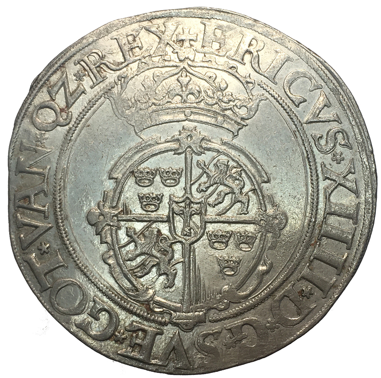 Erik XIV - 2 mark/16 Öre 1563 "QZ REX" - Ett ocirkulerat toppexemplar