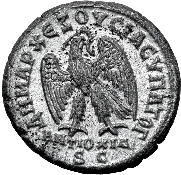 Romerska riket, Philip II som Caesar 247 e.Kr, Seleucis and Pieria, Tetradrachm - Tekniskt ocirkulerad och skarp med fin lyster
