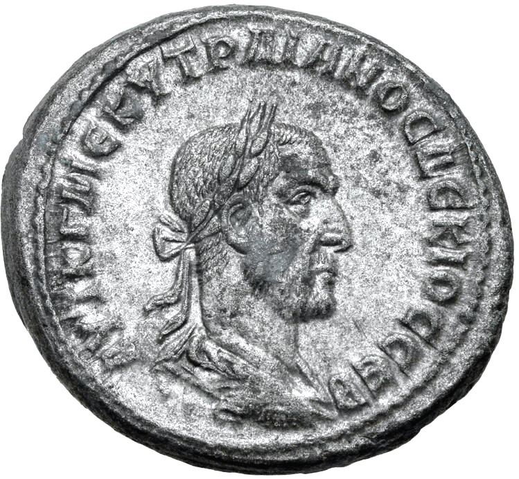 Romerska riket, Trajan Decius 249-250 e.Kr., Seleucis and Pieria, Tetradrachm - Tekniskt ocirkulerad och skarp med fin lyster