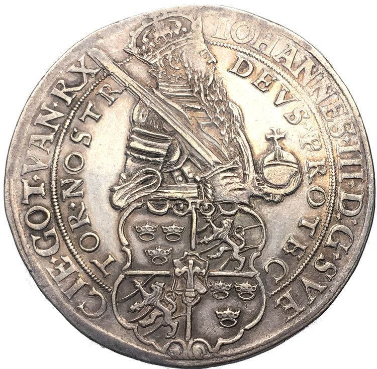 Johan III - Daler 1579 -Väl utpräglad och underskattad årtalsraritet - RAR