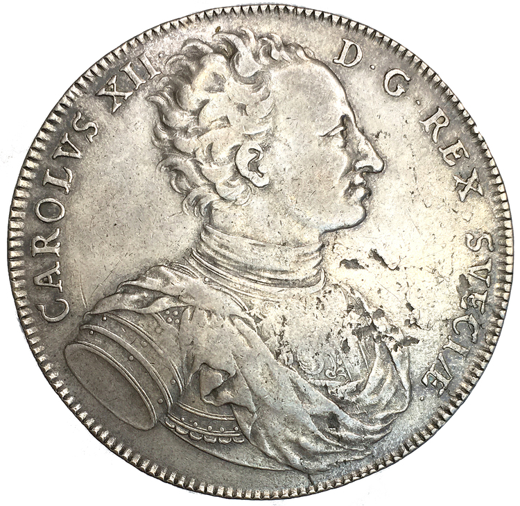 Karl XII - Riksdaler 1718 - Tilltalande exemplar