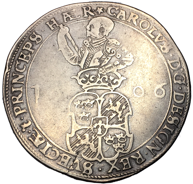 Karl IX - 4 Mark 1606 - Tilltalande exemplar