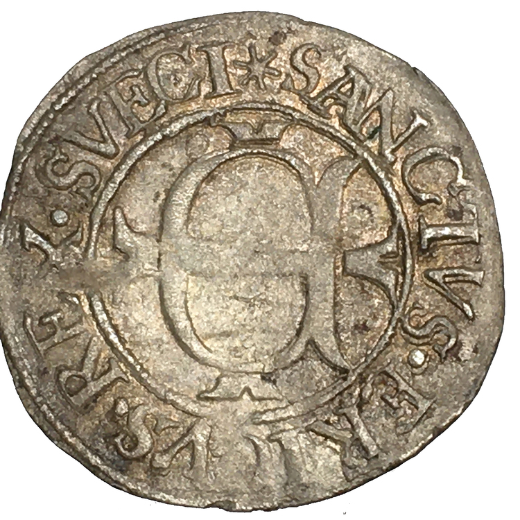 Johan III - Örtug 1590 - Uppsala med SVECI - RR - Ex. Svensson 1559