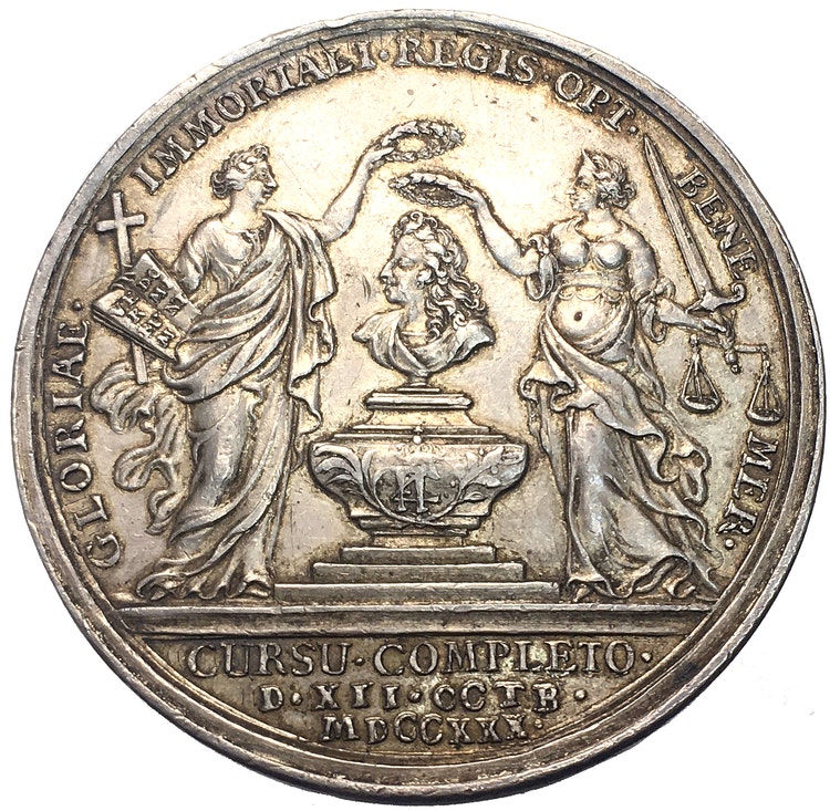 Danmark, Fredrik IIII:s död 1730 av Anton Meybusch