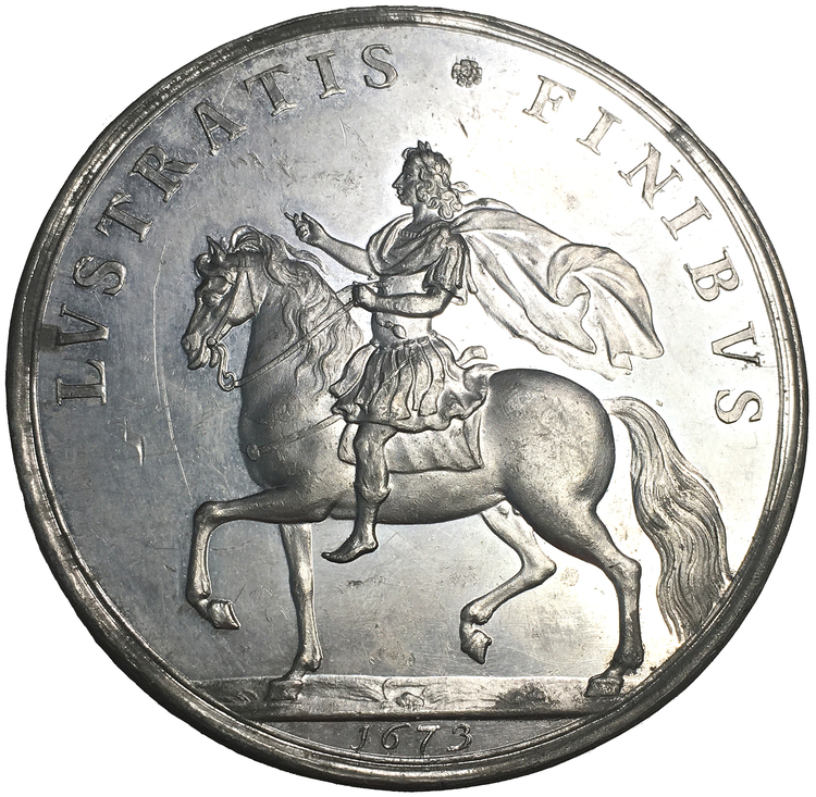 Konung Karl XI rider Eriksgata 1673 - Ex. greve Bonde, EXTREMT SÄLLSYNT - XR - av Arvid Karlsteen