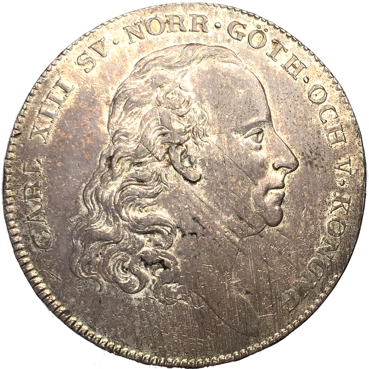 Karl XIII Riksdaler 1816 - VACKERT EXEMPLAR med glans
