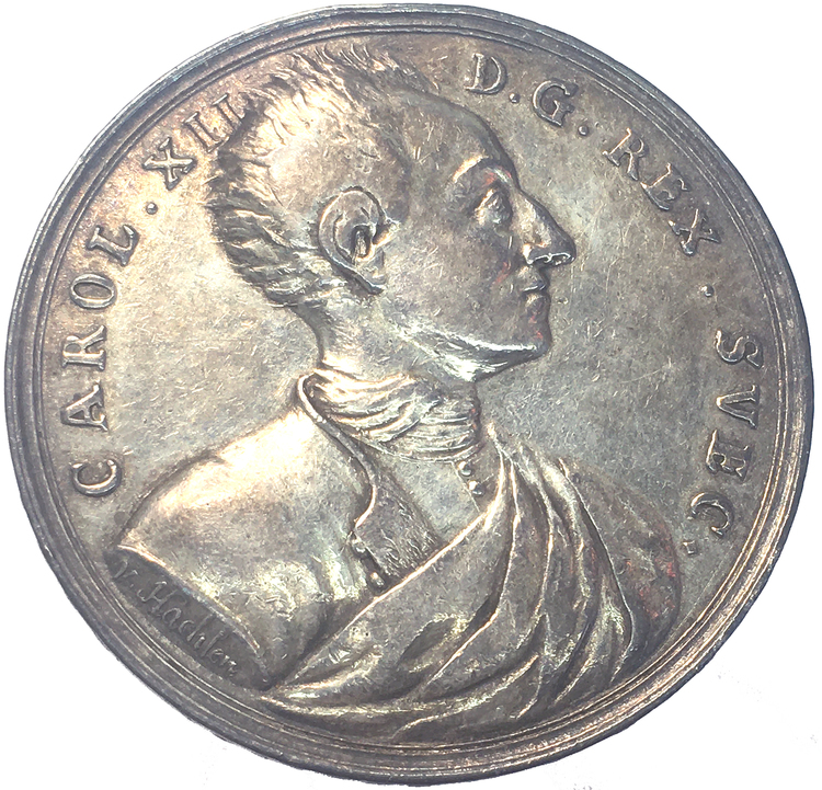Karl XII - Konungens död under belägringen av Fredriksstens fästning i Norge den 30 november 1718 av Hachten - EXTREMT SÄLLSYNT - RR