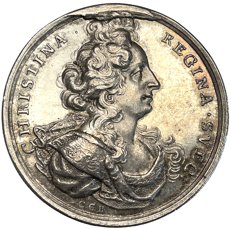 Kristina abdikerar den svenska tronen den 6 juni 1654 av Carl Gustaf Hartman - MYCKET SÄLLSYNT