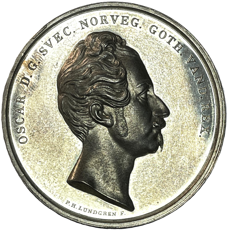 Oskar I - De tre äldsta kungliga riddarordnarnas 100-årsfest den 28 april 1848 av Lundgren