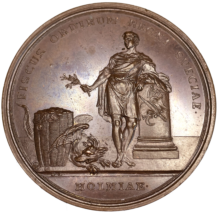 Adolf Fredrik - Rikets Ständers Bank 100-år 1768 av Ljungberger - RAR