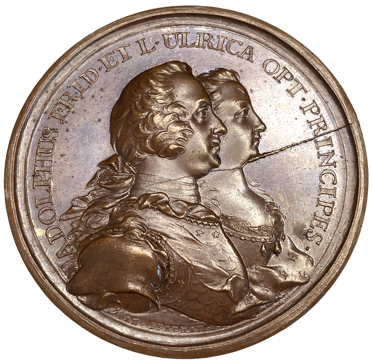 Adolf Fredrik - Gustav (III):s födelse 1746 av Daniel Fehrman - RAR