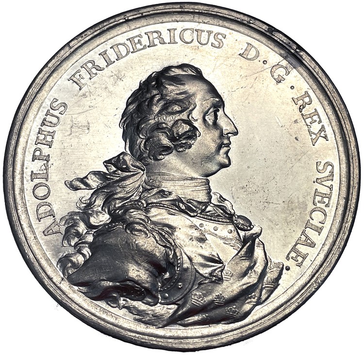 Adolf Fredriks kröning i stockholms storkyrka den 26 november 1751 - EXTREMT SÄLLSYNT - RRR - av Daniel Fehrman