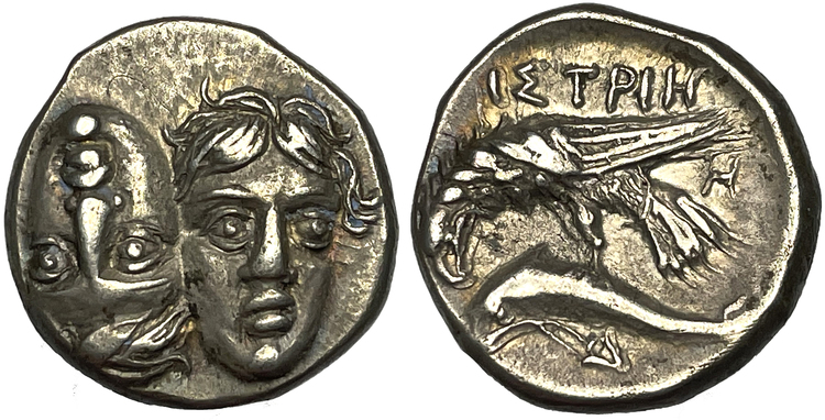 Trakien, Istros, stater 400-350 f.kr - Mycket vackert exemplar