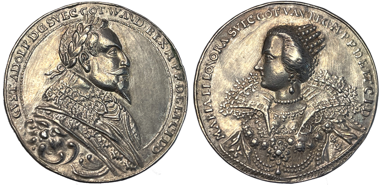 Gustav II Adolf och Maria Eleonora 1620-talet - PRAKTEXEMPLAR