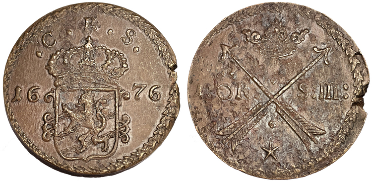 Karl XI - 1 Öre SM 1676