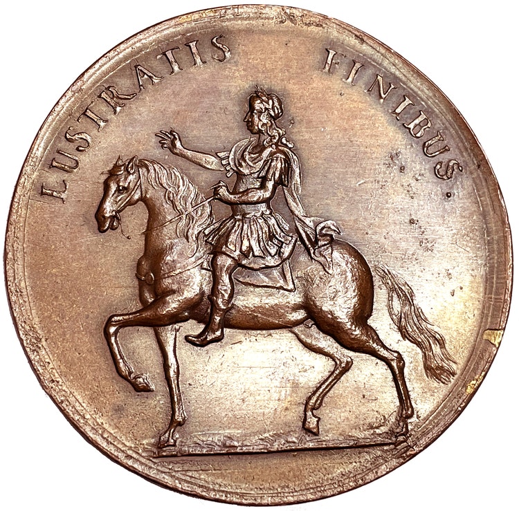 Karl XI rider Eriksgata 1673 av Arvid Karlsteen - MYCKET SÄLLSYNT