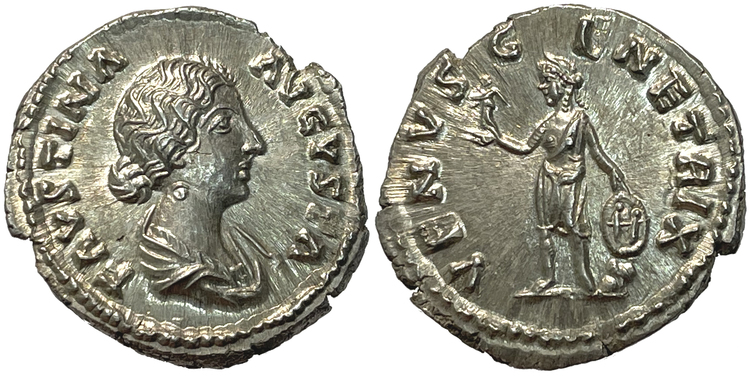 Faustina junior, gift med Markus Aurelius (161-180) - PRAKTEXEMPLAR