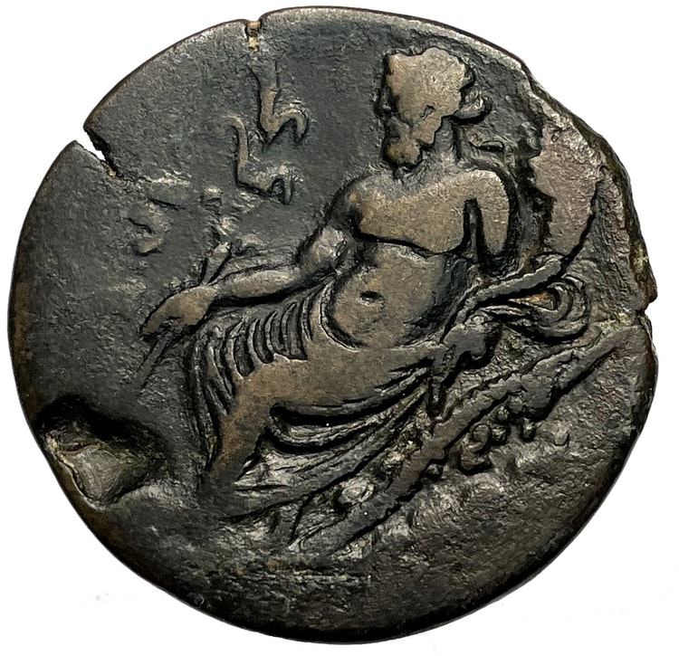 Hadrianus 117-138, Egypten, Alexandria, Bronsdrachm - Tilltalande exemplar
