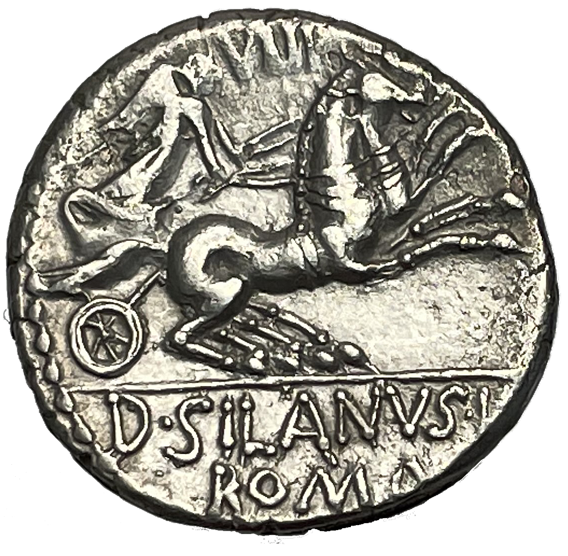 Romerska republiken, Denar, D. Silanus 91 f.Kr.