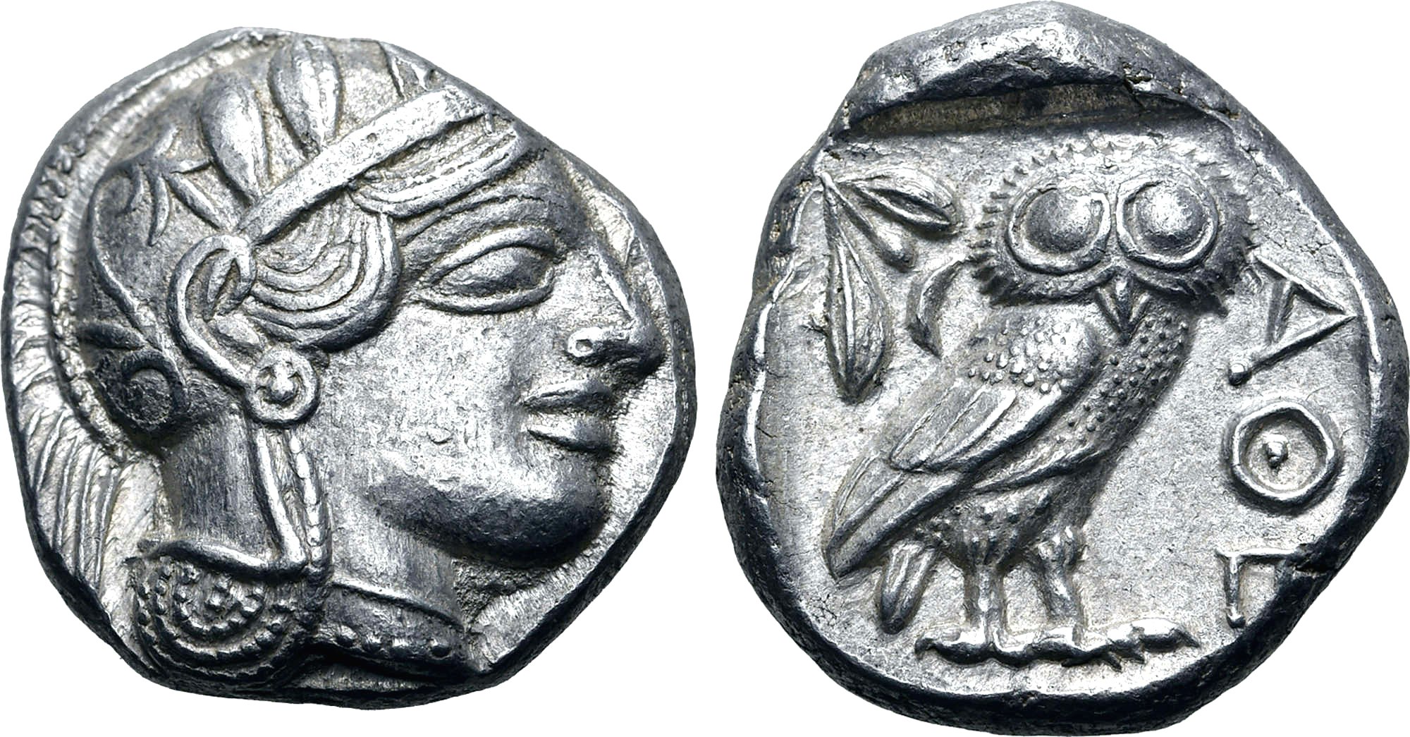 Attika, Aten, Tetradrachm 454-404 f.Kr - MYCKET VACKERT SKICK