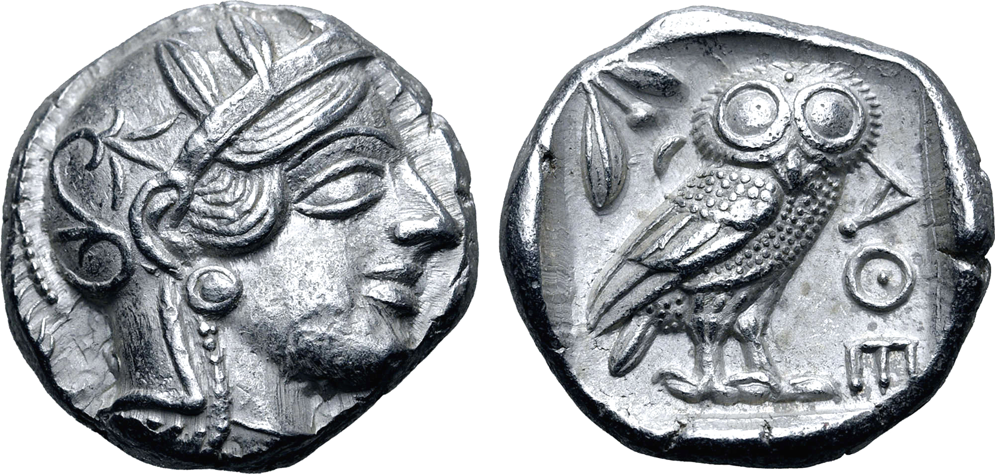 Attika, Aten, Tetradrachm 454-404 f.Kr - MYCKET VACKERT SKICK