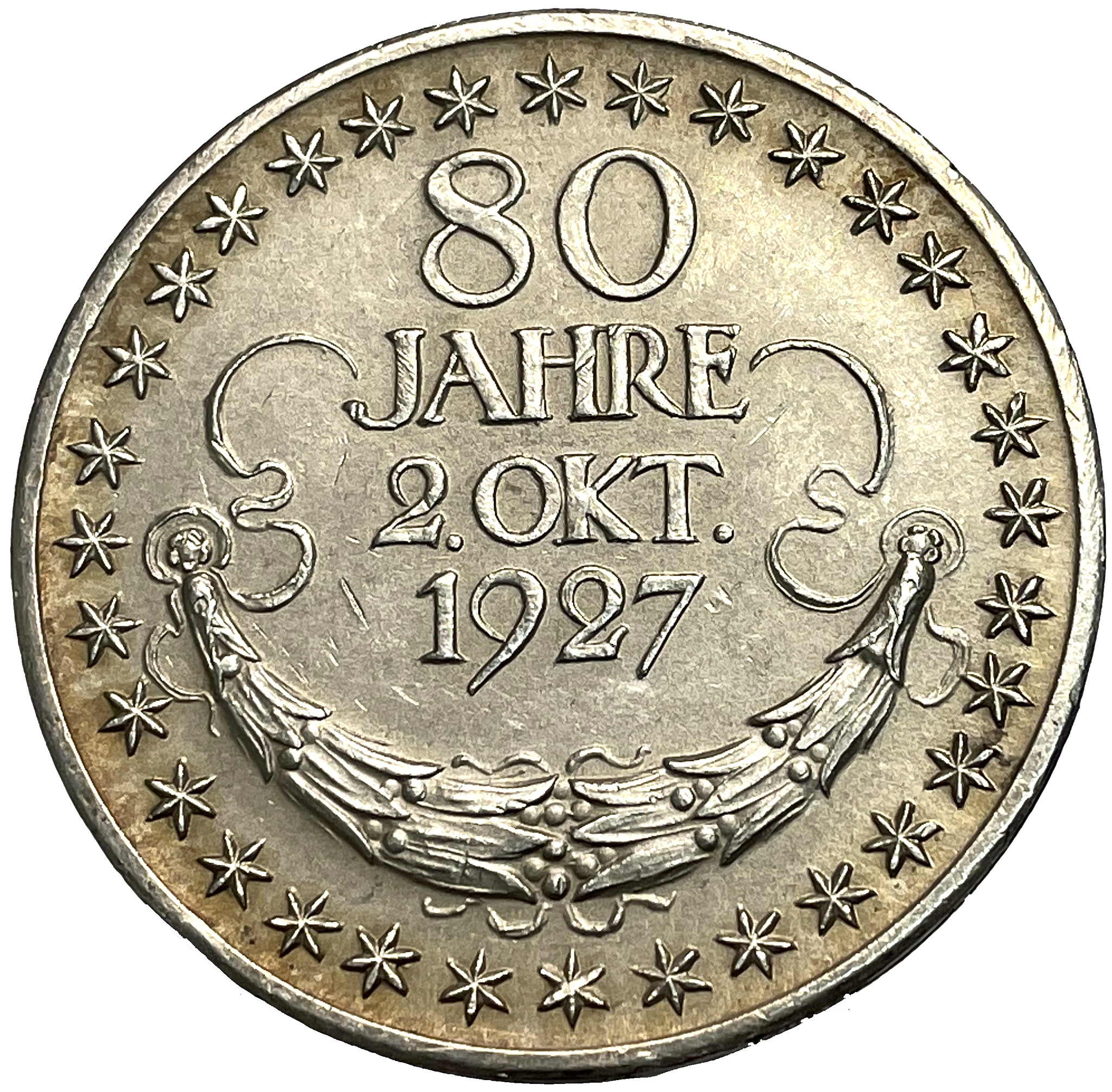 Minnesmedalj med anledning av Hindeburgs 80-årsdag 1847-1927