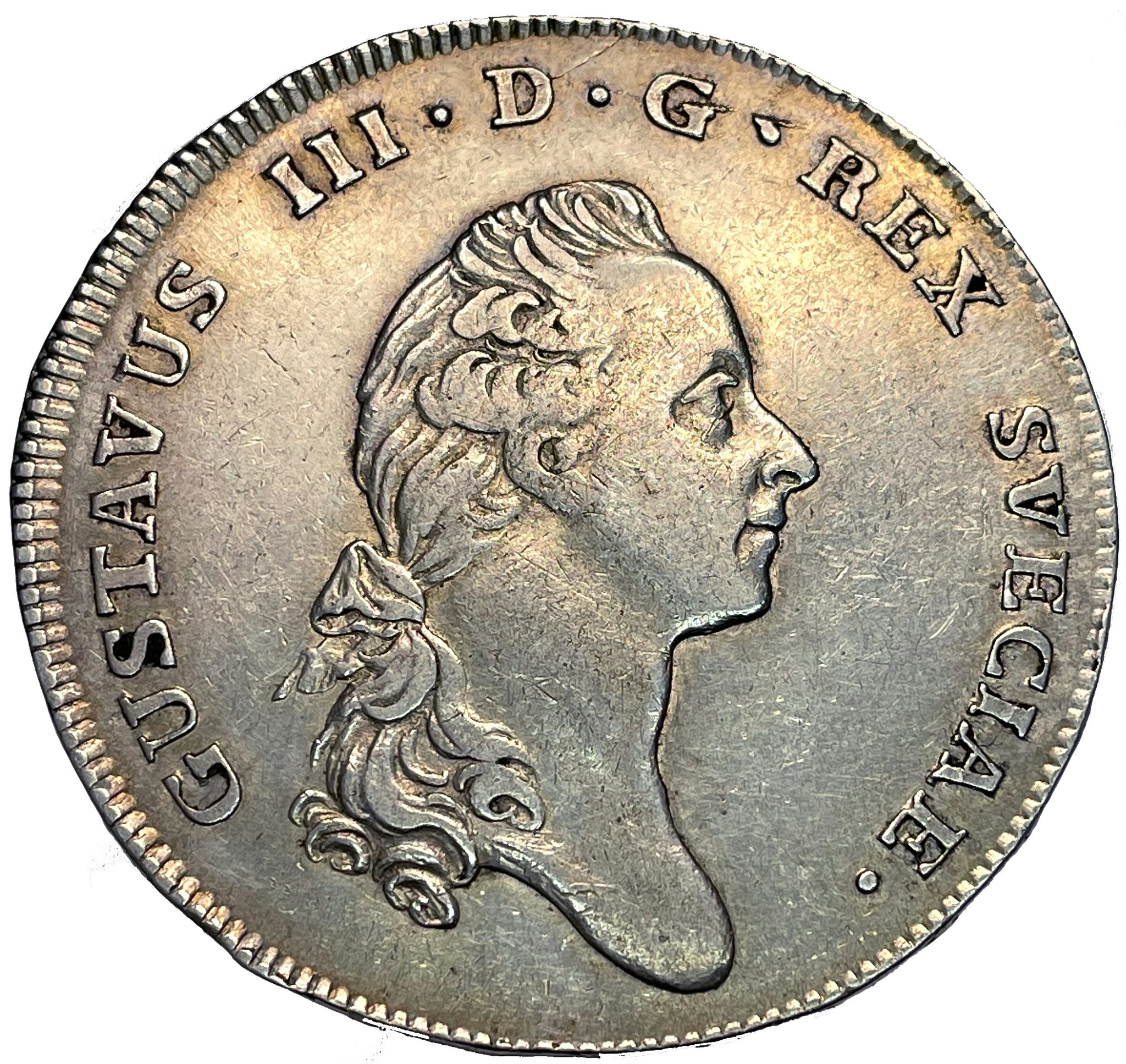 Gustav III, Riksdaler 1776 med litet kors