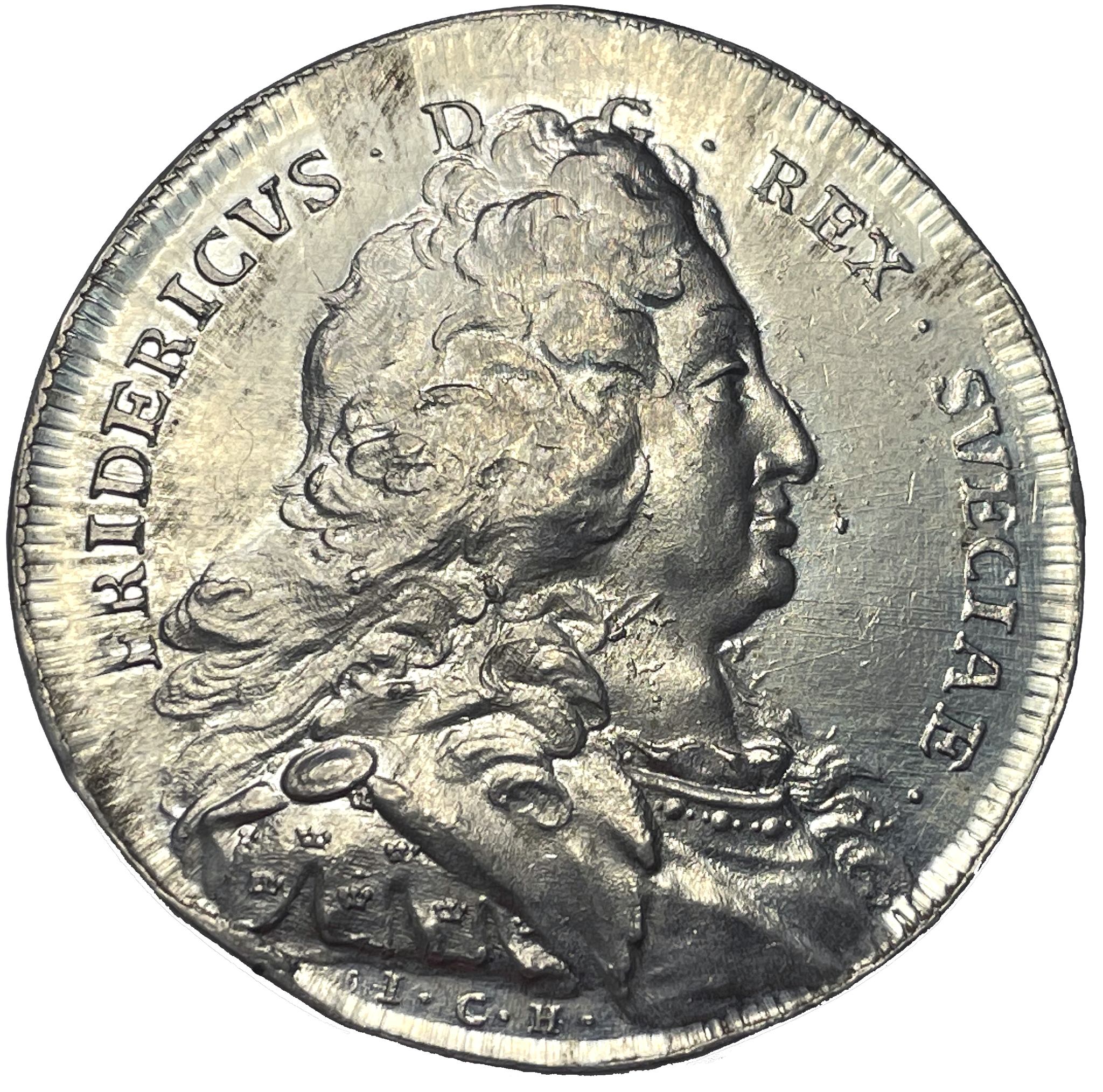 Fredrik I - Hemkomsten från Hessen 1731 av Johan Carl Hedlinger - Toppexemplar - Mycket sällsynt