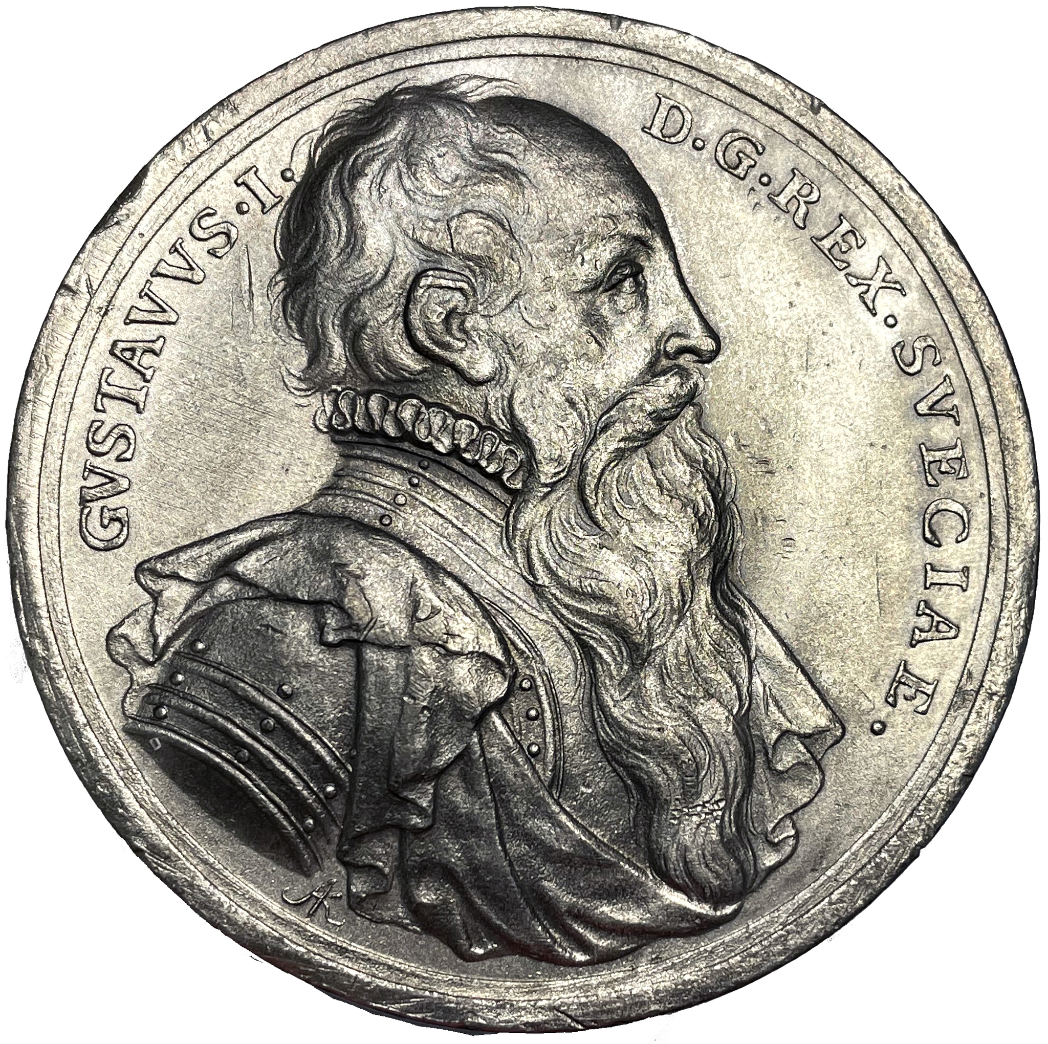 Gustav Vasas fortsatta, framgångsrika kamp för fädernäslandets befrielse av Karlsteen - Extremt sällsynt i tenn