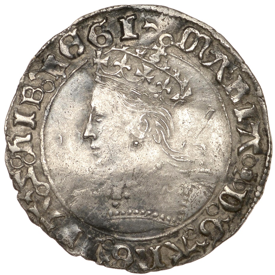 Mary Tudor 1553-1554 (Bloody Mary) - En vacker och sällsynt groat