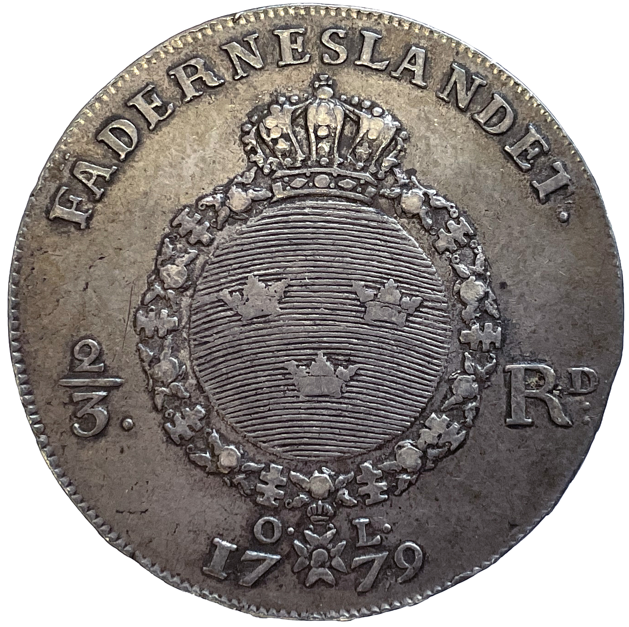 Gustav III, 2/3 Riksdaler 1779