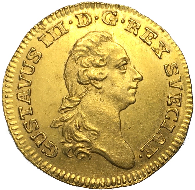 Gustav III Dukat 1792 - Endast 5 kända ex i privat ägo - RRR