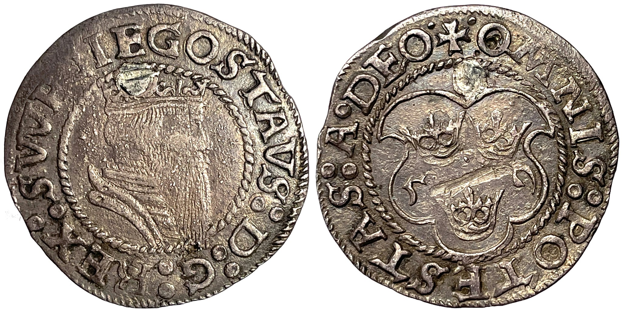 Gustav Vasa, Stockholm, 2 Öre 1559 - RAR