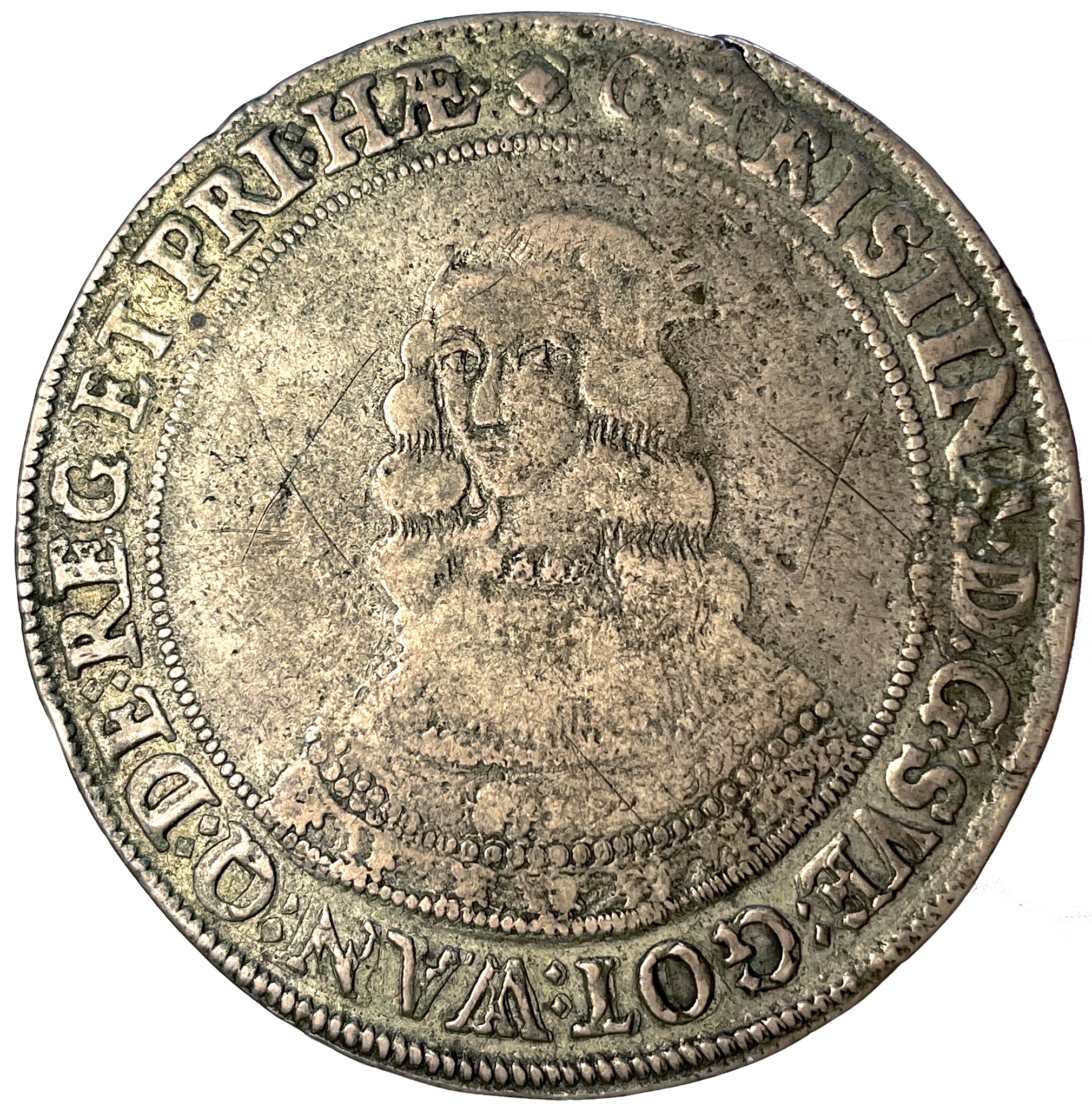 Kristina, Stockholm, 4 Mark 1641 - Sällsynt mynttyp - Ex. Karl-Erik Schmitz