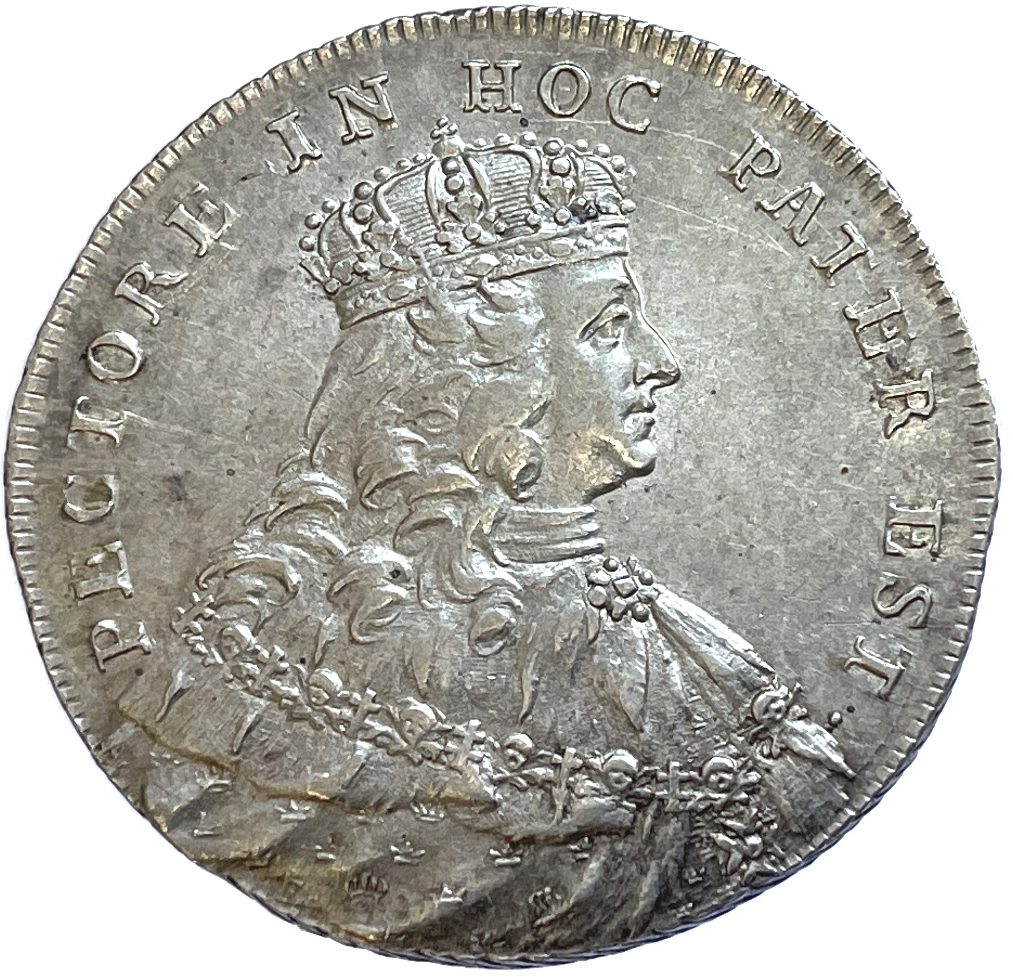 Adolf Fredrik, 2Mark 1751 - Kastmynt till konungens kröning - Tilltalande exemplar med skärpa i porträttet