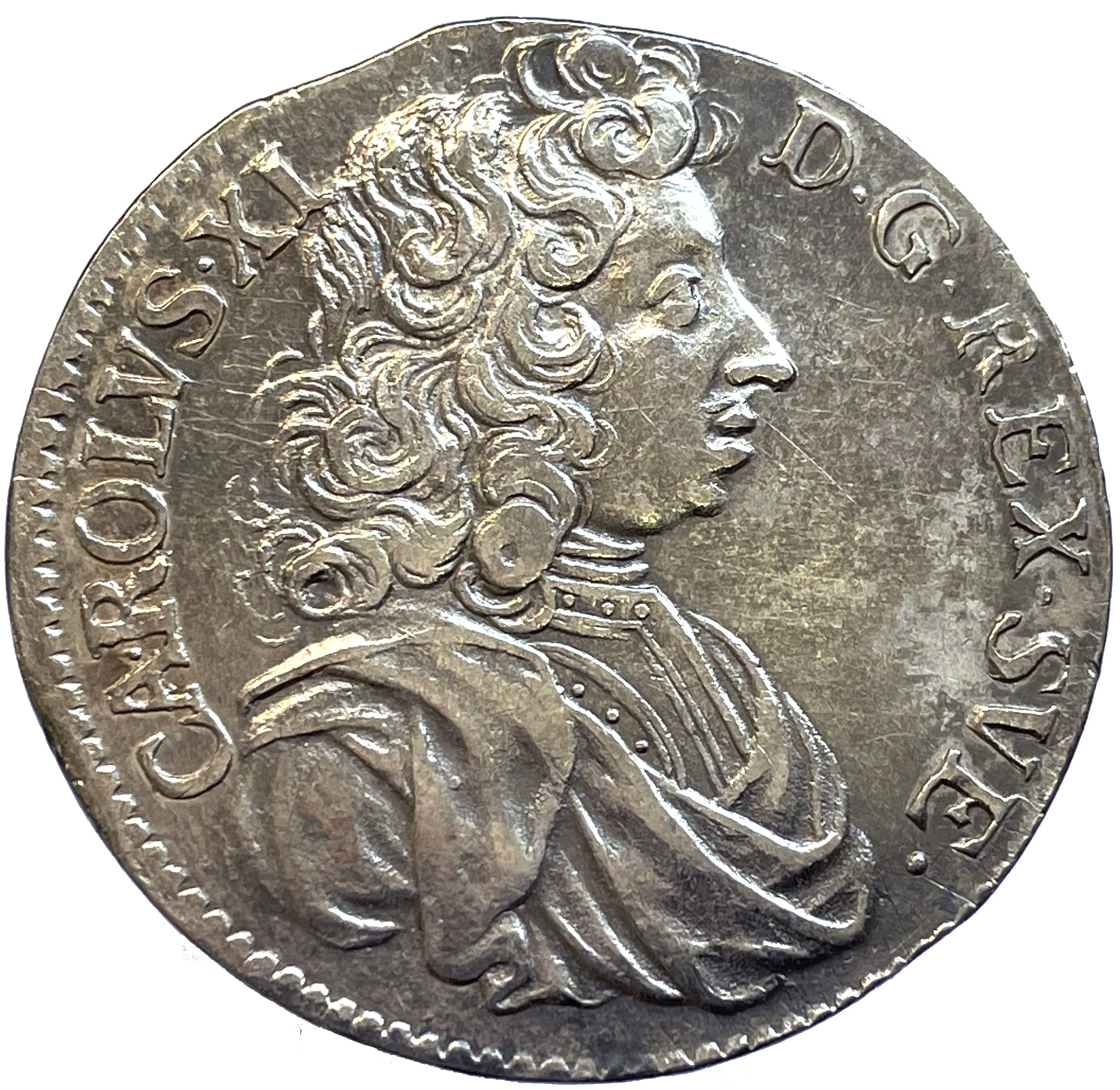 Karl XI, 2 Mark 1689 - Skarpt exemplar