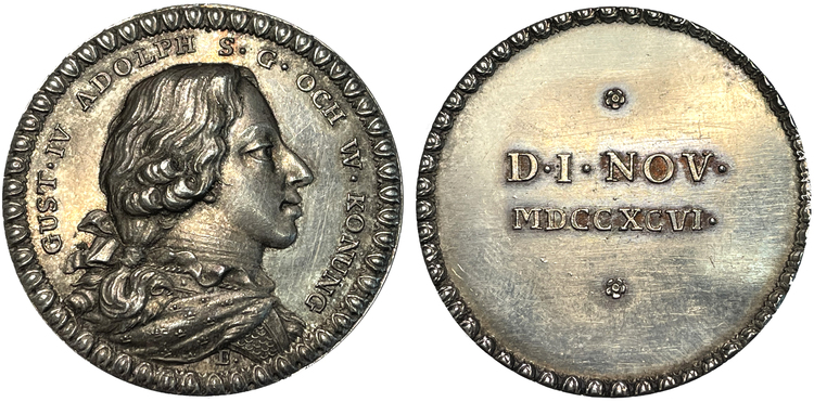 Konung Gustav IV Adolf anträde till riksstyrelsen den 1 november 1796 av Enhörning